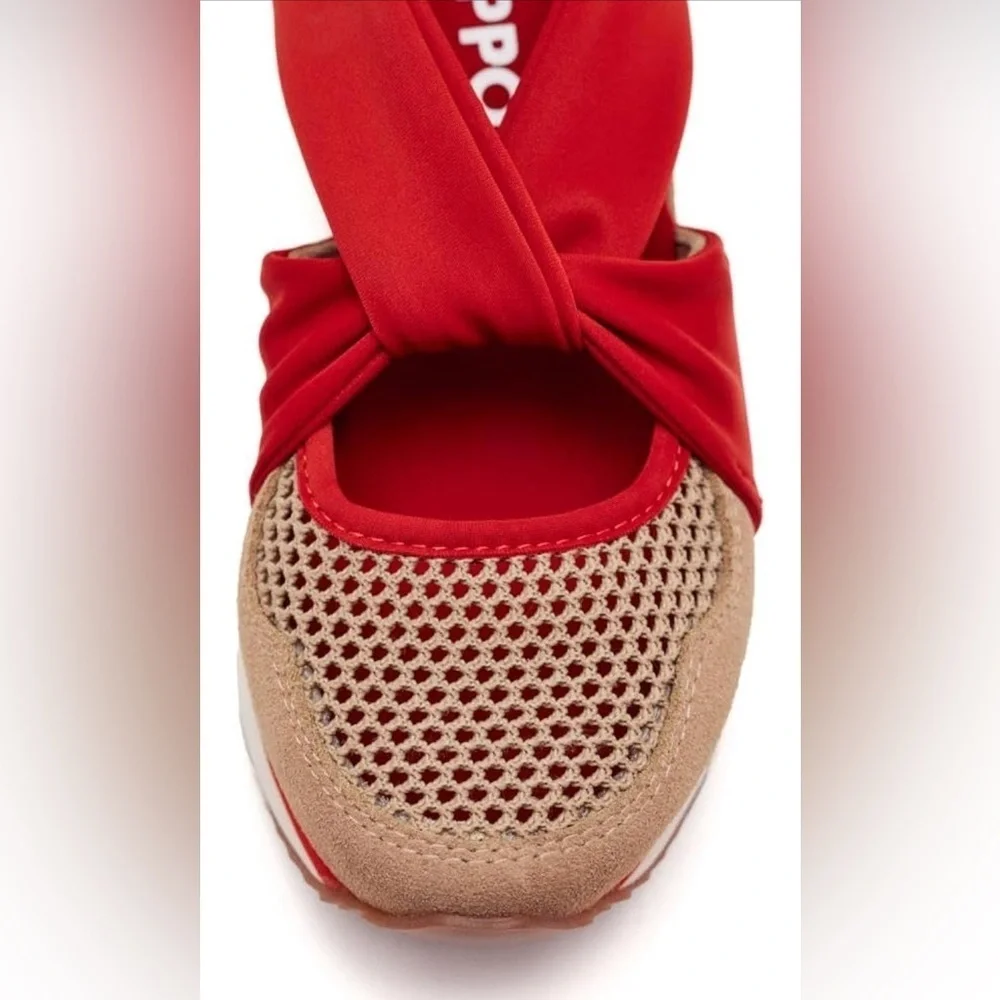 GIOSEPPO Red & Tan Platform Sport Sandals – Size 8
